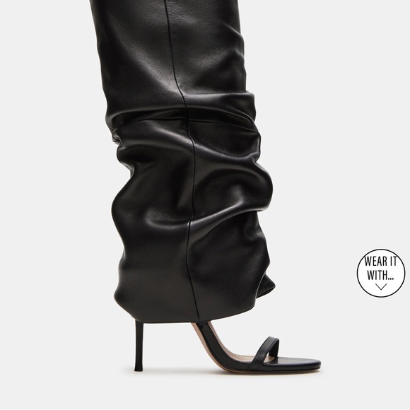 Steve Madden Shoes - Steve Madden Black Slouchy Stiletto Knee-High Boots